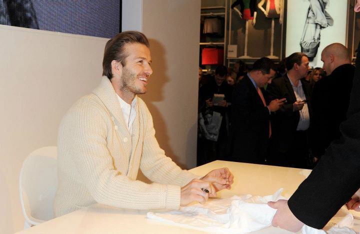 David Beckham : Bodywear for H&M Event at London