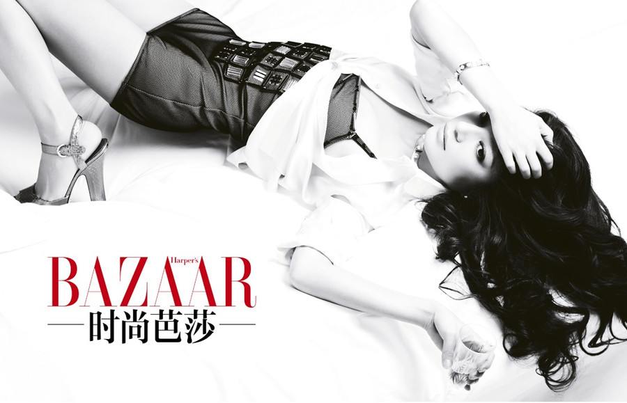 Zhao Wei & Huang Xiaoming @ Harper’s Bazaar China magazine February 2012