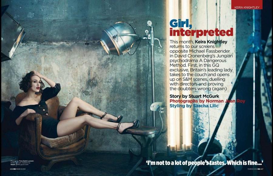 Keira Knightley @ GQ British Magazine March 2012