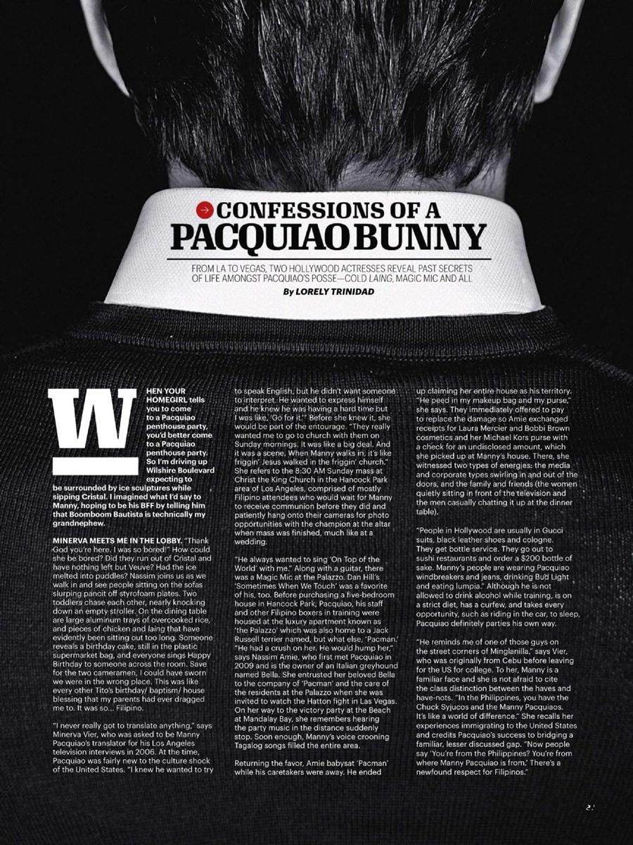 Manny Pacquiao @ Esquire Philippines October 2011