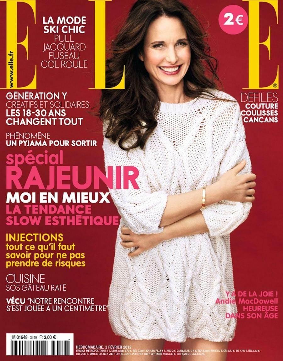 Andie macdowell @ Elle France February 2012