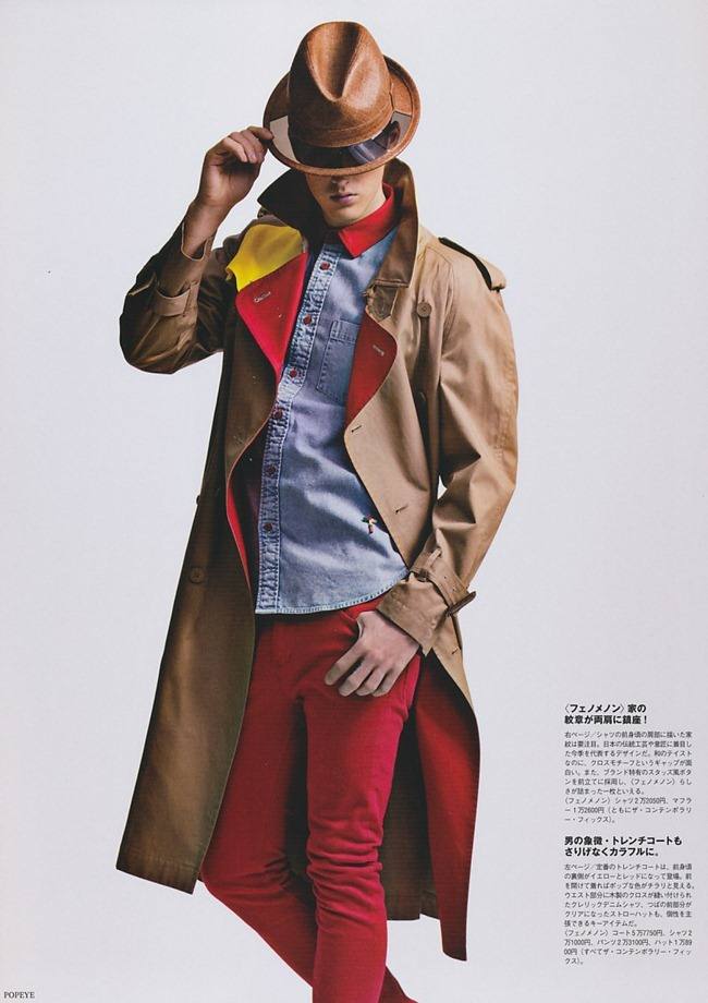 POPEYE MAGAZINE: James Smith in "Color-Box Phenomenon" by Photographer Junji Hata