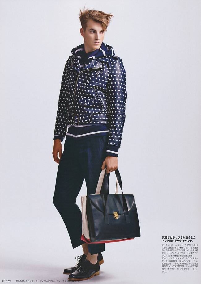 POPEYE MAGAZINE: James Smith in "Color-Box Phenomenon" by Photographer Junji Hata