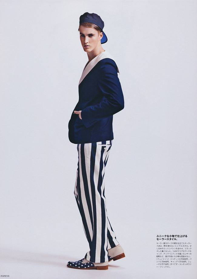 POPEYE MAGAZINE: James Smith in "Color-Box Phenomenon" by Photographer Junji Hata