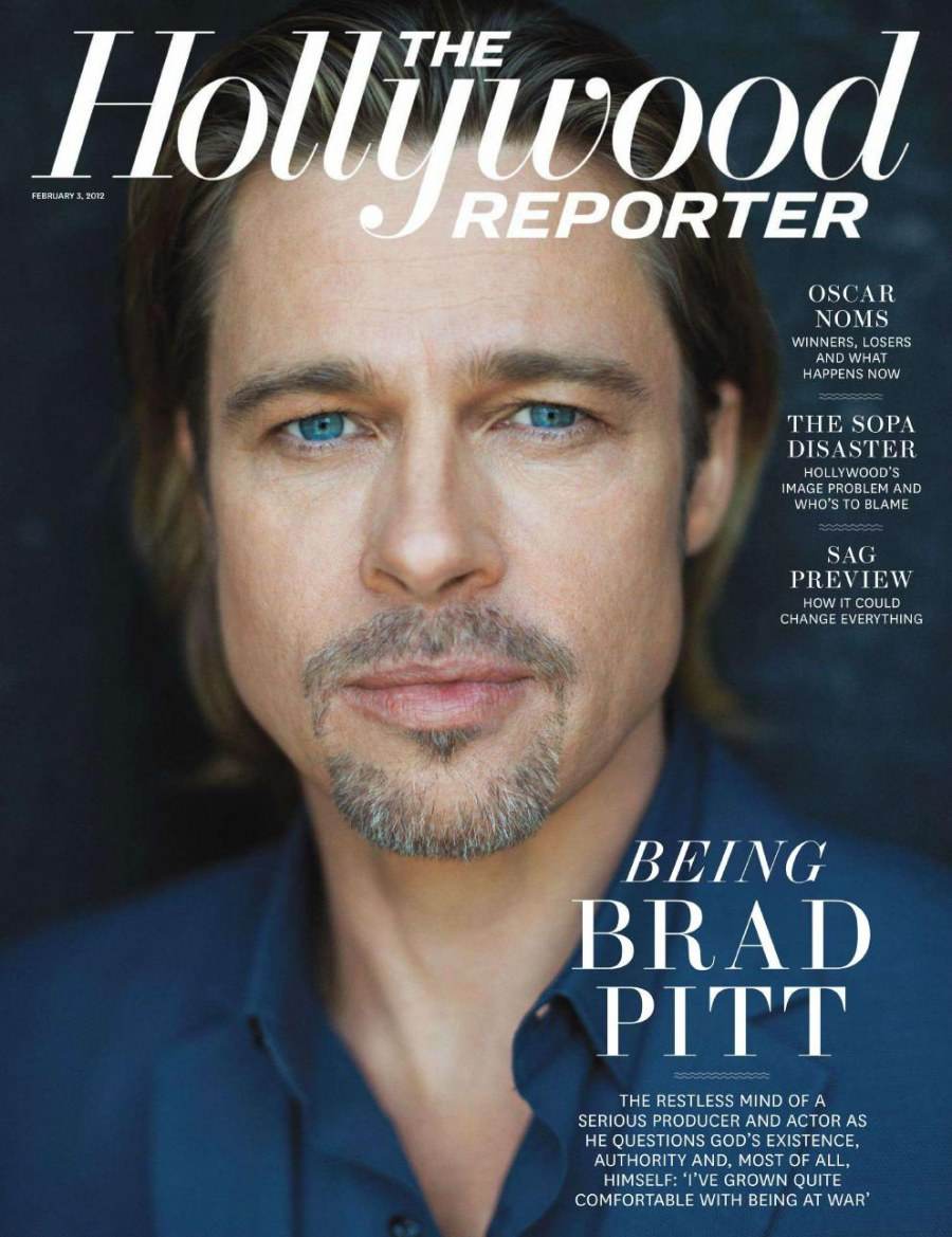Brad Pitt @ The Hollywood Reporter US February 2012