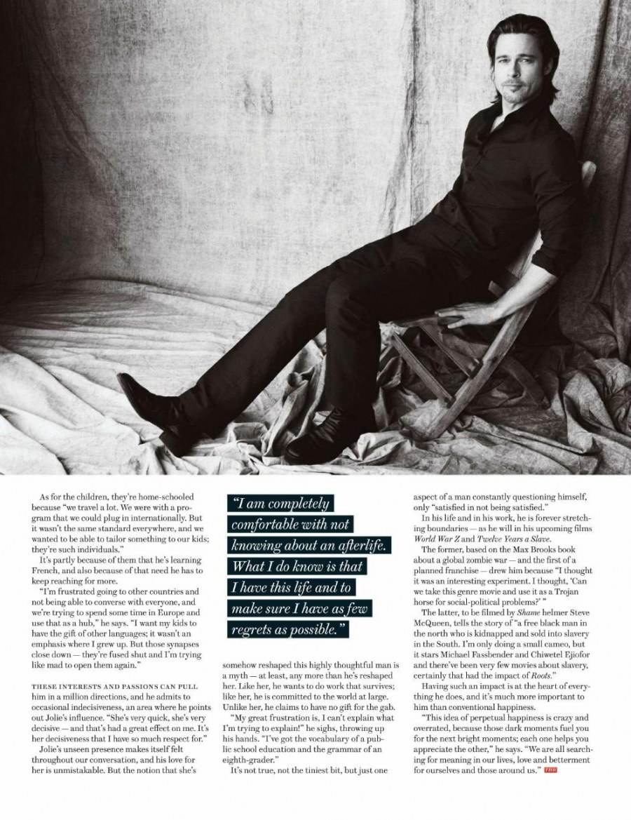 Brad Pitt @ The Hollywood Reporter US February 2012