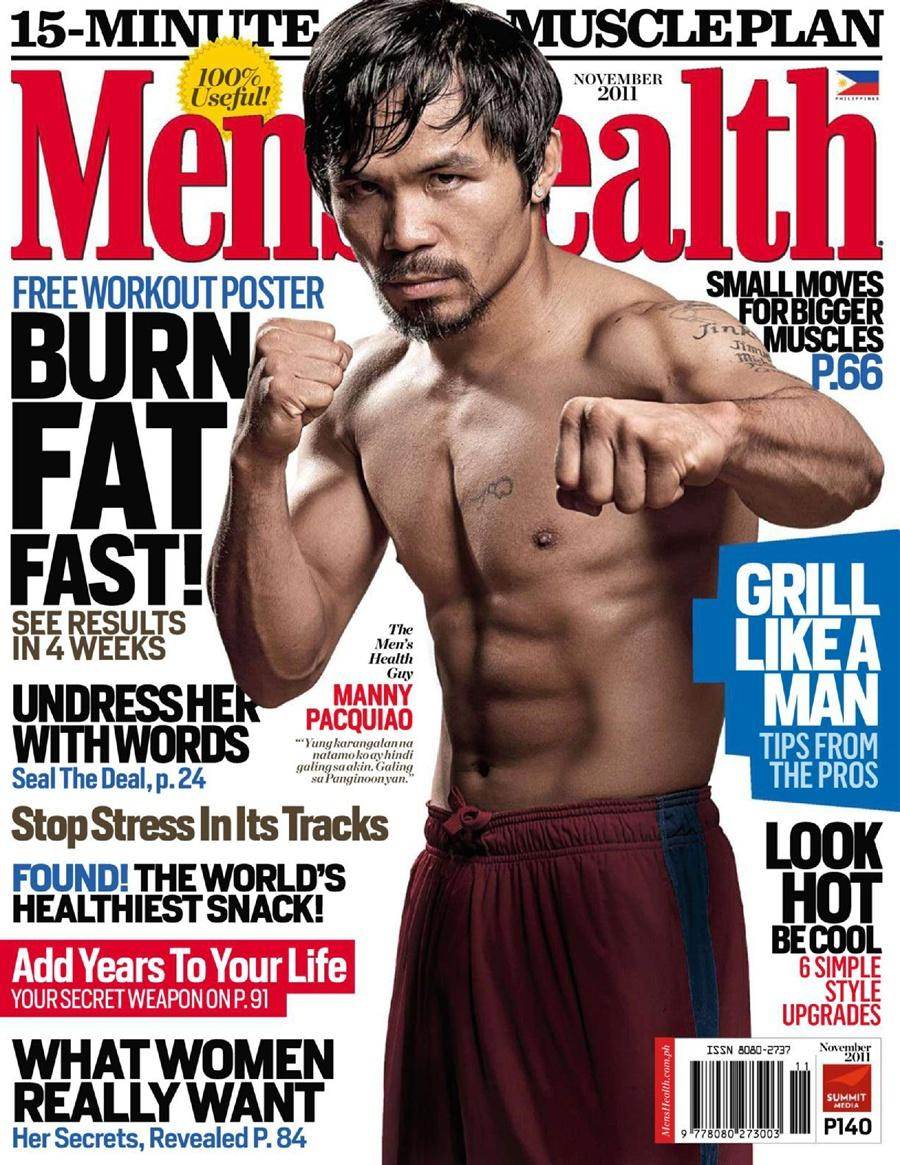 Manny Pacquiao @ Men's Health philippines November 2011