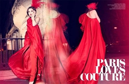 L'OFFICIEL UKRAINE: MADE VAN KRIMPEN IN "PARIS LOVES COUTURE" BY PHOTOGRAPHER LUDOVIC ANDRAL