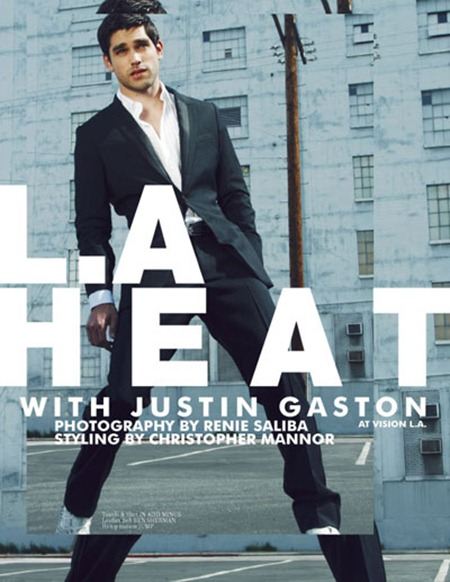 CARBON COPY MAGAZINE: JUSTIN GASTON IN "L.A. HEAT" BY PHOTOGRAPHER RENIE SALIBA