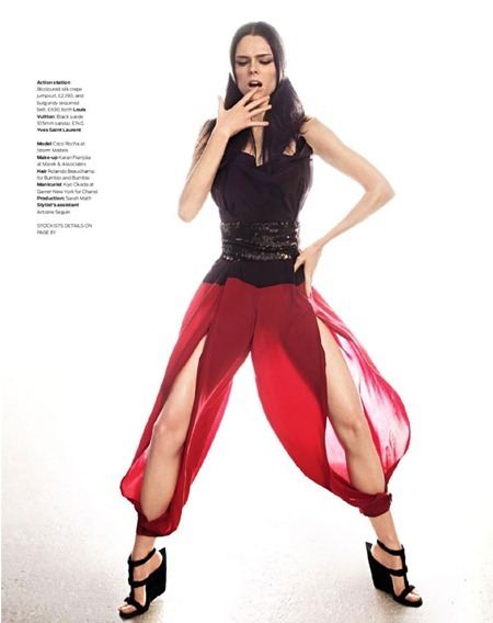 THE SUNDAY TELEGRAPH: COCO ROCHA IN "THE SCARLET WOMAN" BY PHOTOGRAPHER ALEX CAYLEY