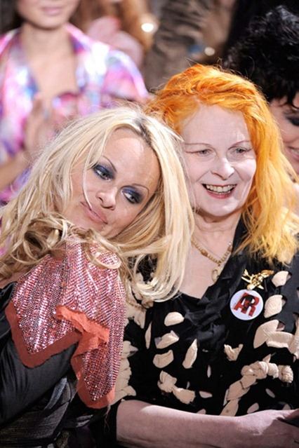 WE ♥ VIVIENNE WESTWOOD: PAMELA ANDERSON'S 70TH BIRTHDAY PRESENT TO VIVIENNE WESTWOOD