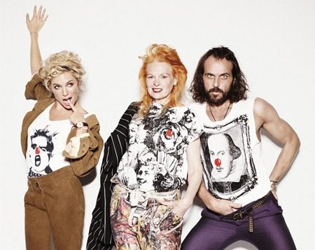 WE ♥ VIVIENNE WESTWOOD: SIENNA MILLER, VIVIENNE WESTWOOD & ANDREAS KRONTHALER FOR COMIC RELIEF CAMPA