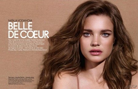 ELLE FRANCE: NATALIA VODIANOVA IN "BELLE OF HEART" BY PHOTOGRAPHER ALEX CAYLEY