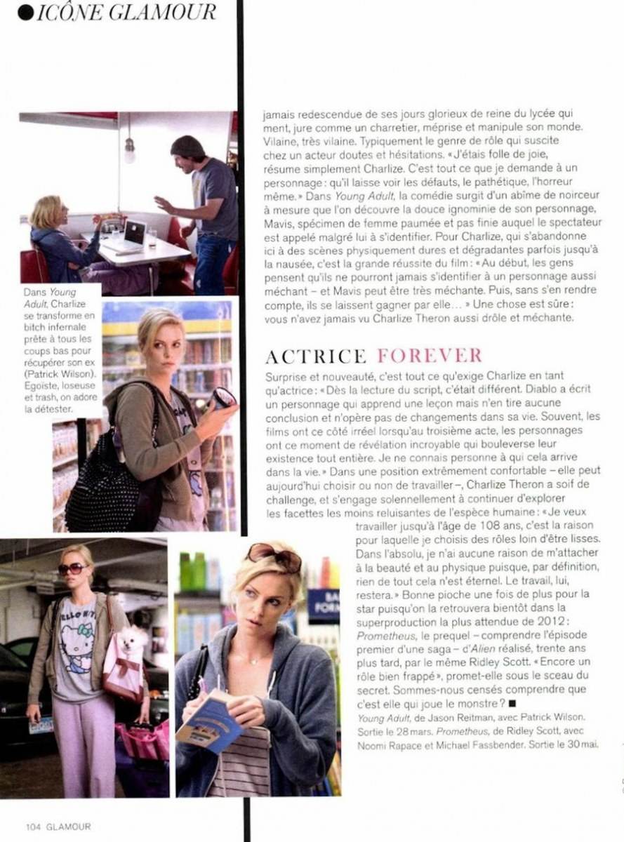 Charlize theron @ Glamour france march 2012