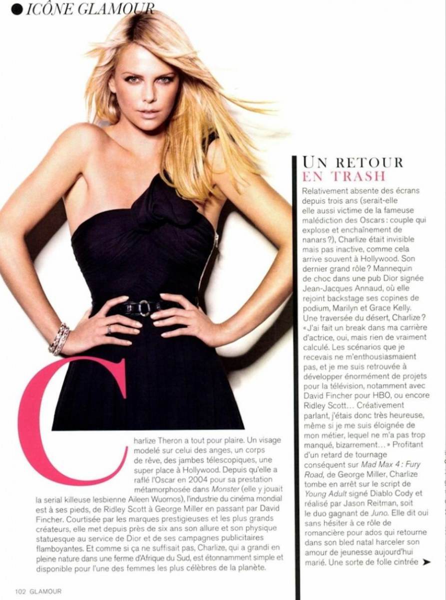 Charlize theron @ Glamour france march 2012