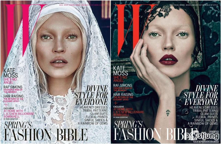 (Good Kate & Bad Kate) Kate Moss @ W Magazine March 2012