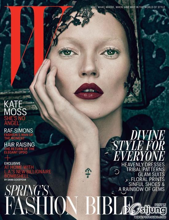 (Good Kate & Bad Kate) Kate Moss @ W Magazine March 2012