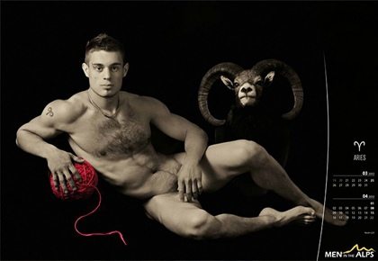 Men In The Alps : 2012 Calendar