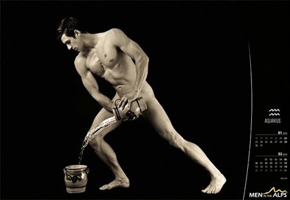 Men In The Alps : 2012 Calendar