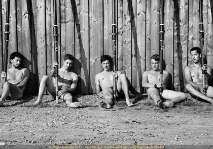 Hot English Rowers in art nude 2012 calendar