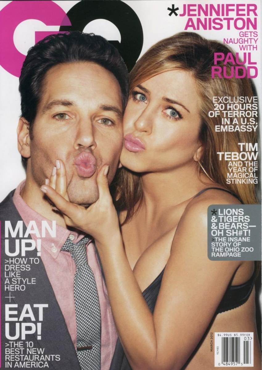 Jennifer aniston & Paul rudd @ GQ US March 2012