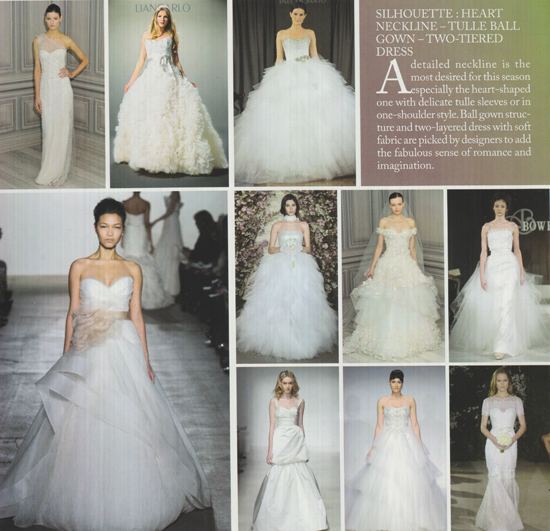 แฟชั่น ชุดเจ้าสาวเลิศ ๆ คอลเล็กชั่น Spring 2012