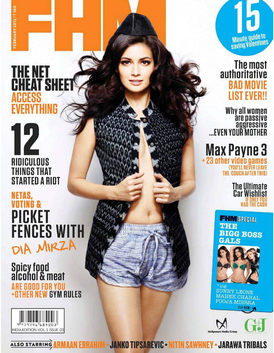 Dia Mirza @ FHM India February 2012