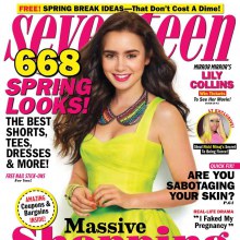 Lily Collins @ Seventeen Magazine March 2012