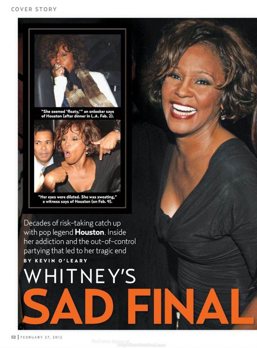 Whitney's sad final days @ Us Weekly February 2012