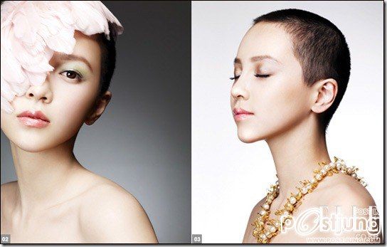 สาวสวยผมสกินเฮด ICONIQ SHISEDO