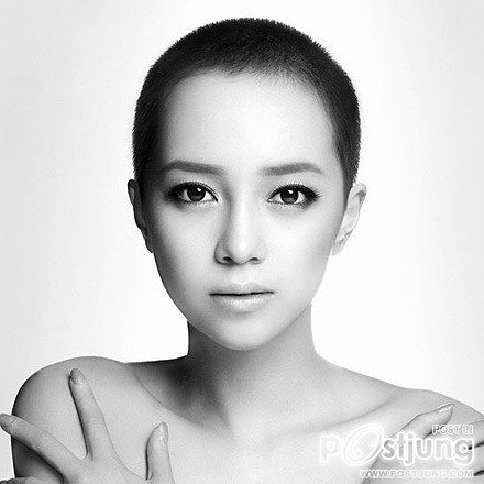 สาวสวยผมสกินเฮด ICONIQ SHISEDO