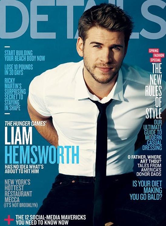 Liam Hemsworth @ Details Magazine March 2012