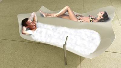 11. Brezza Bathtub อ่างน้ำเคียงคู่ สำหรับเธอและฉัน