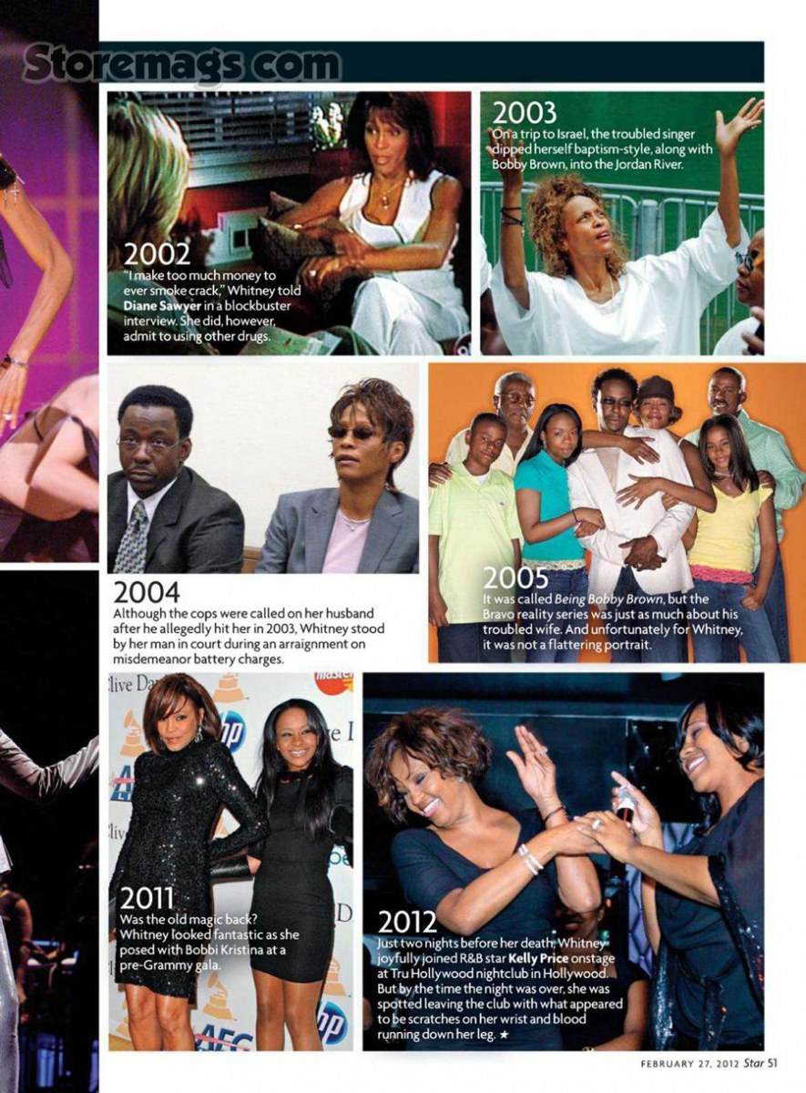 Whitney houston @ Star Magazine February 2012