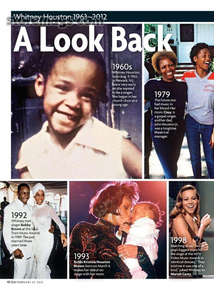 Whitney houston @ Star Magazine February 2012