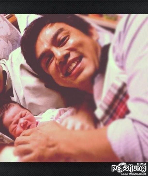 คลอดแล้ว 'น้องโสน' ลูกสาว 'มอส-เกม'