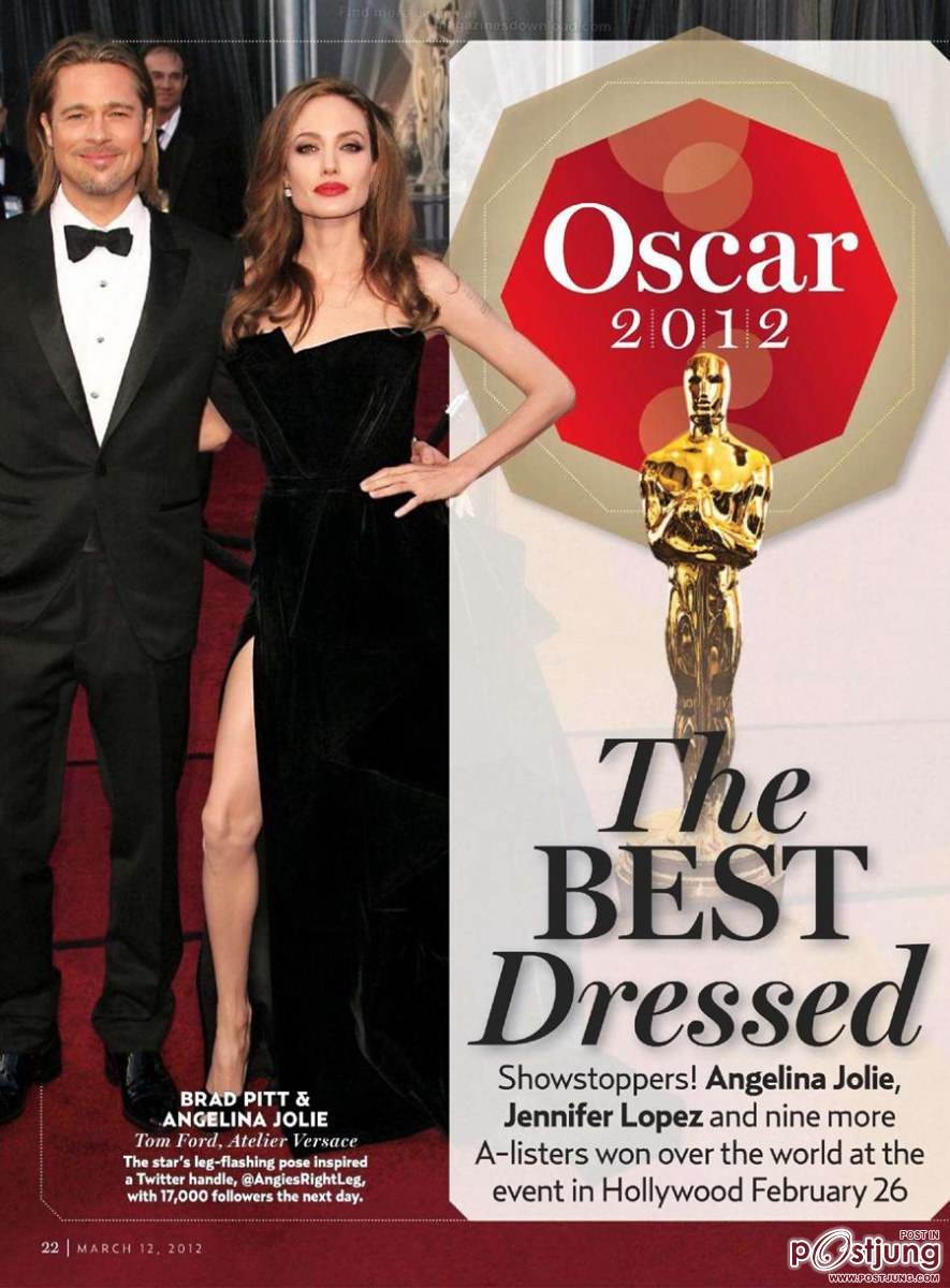 Oscars best & worst dressed stars @ US weekly issue 891 March 2012