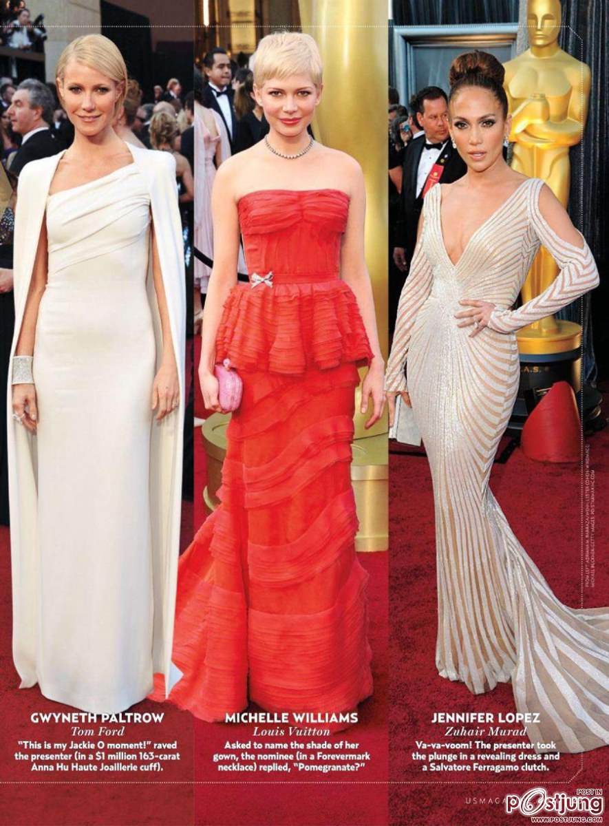 Oscars best & worst dressed stars @ US weekly issue 891 March 2012