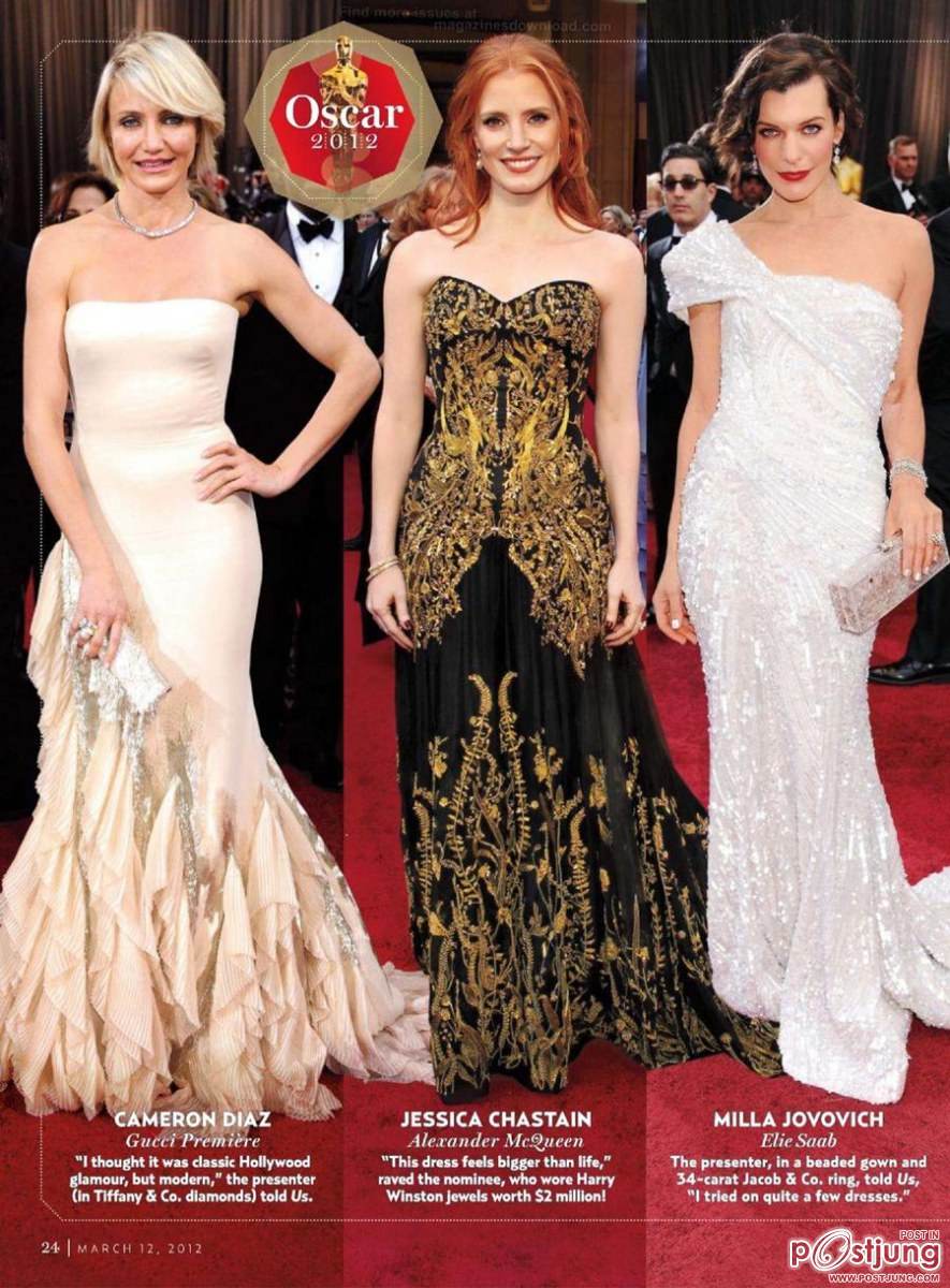 Oscars best & worst dressed stars @ US weekly issue 891 March 2012