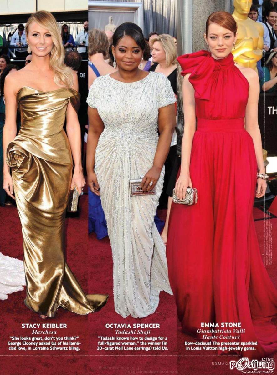 Oscars best & worst dressed stars @ US weekly issue 891 March 2012
