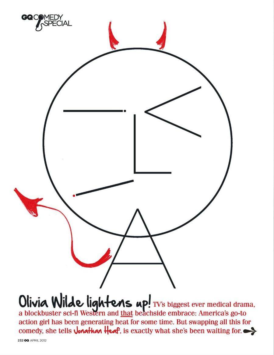 Olivia Wilde @ GQ British Magazine April 2012