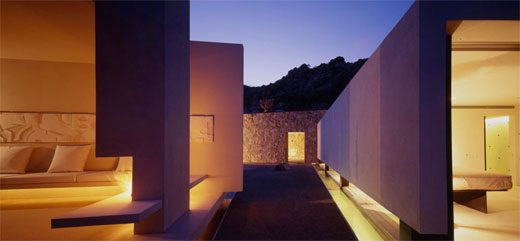 Contemporary Beach Home - concrete and stone