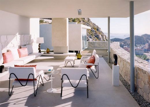 Contemporary Beach Home - concrete and stone