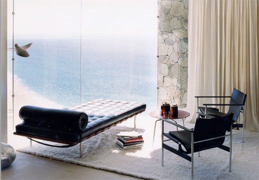 Contemporary Beach Home - concrete and stone