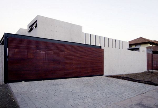 Concrete Home Architecture Decorated with ... Sunlight