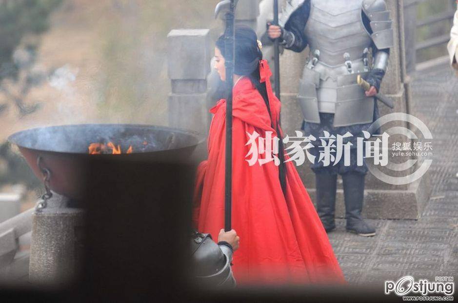 บุกกองถ่าย แม่นาง หลิว อี้ เฟย 铜雀台Tong Que Tai