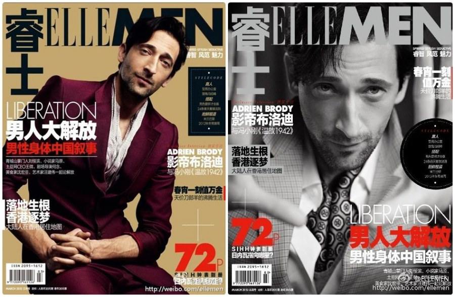 Adrien Brody @ Elle Men China March 2012