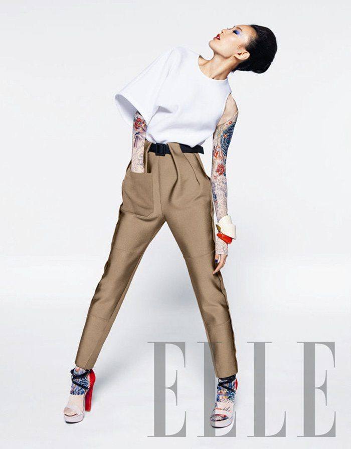 Shu Pei Qin @ Elle China March 2012