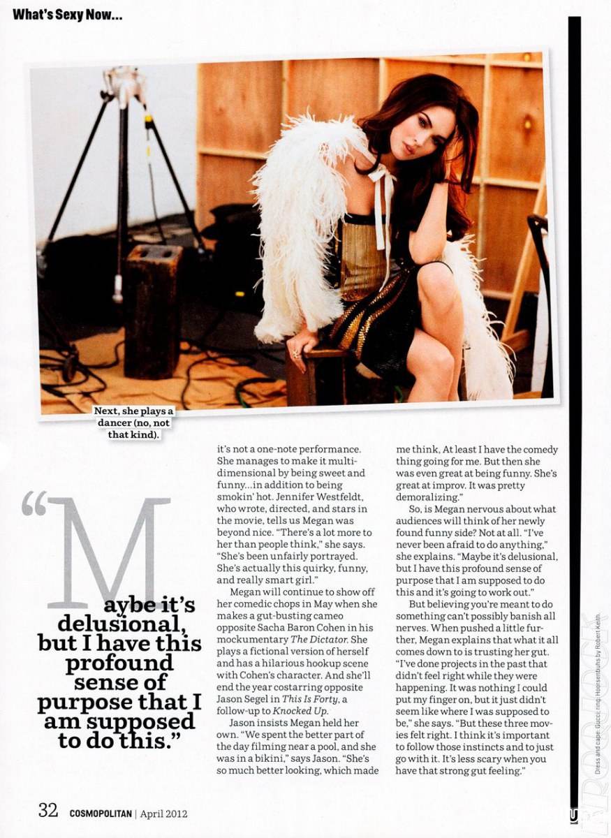Megan Fox @ Cosmopolitan US April 2012