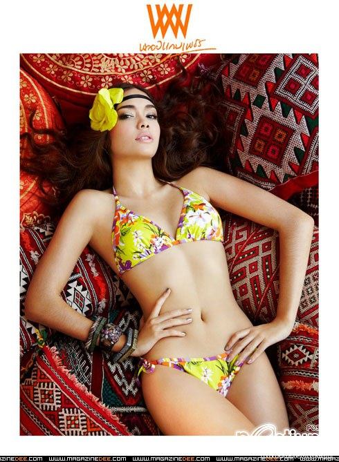 ซารา บอลล์ ชุดว่ายน้ำ ปกพลอยแกมเพชร